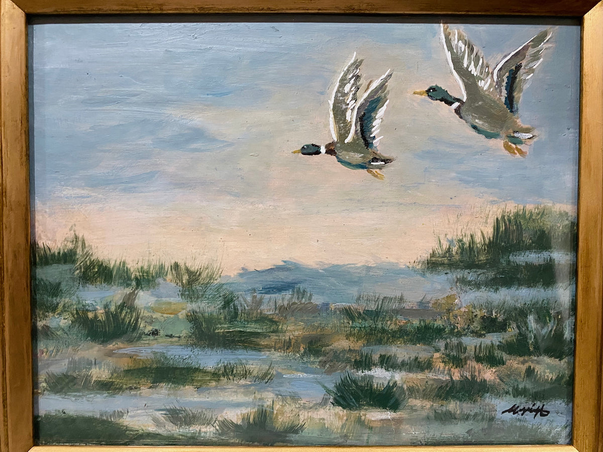 Blue Wetlands | Original Framed Painting