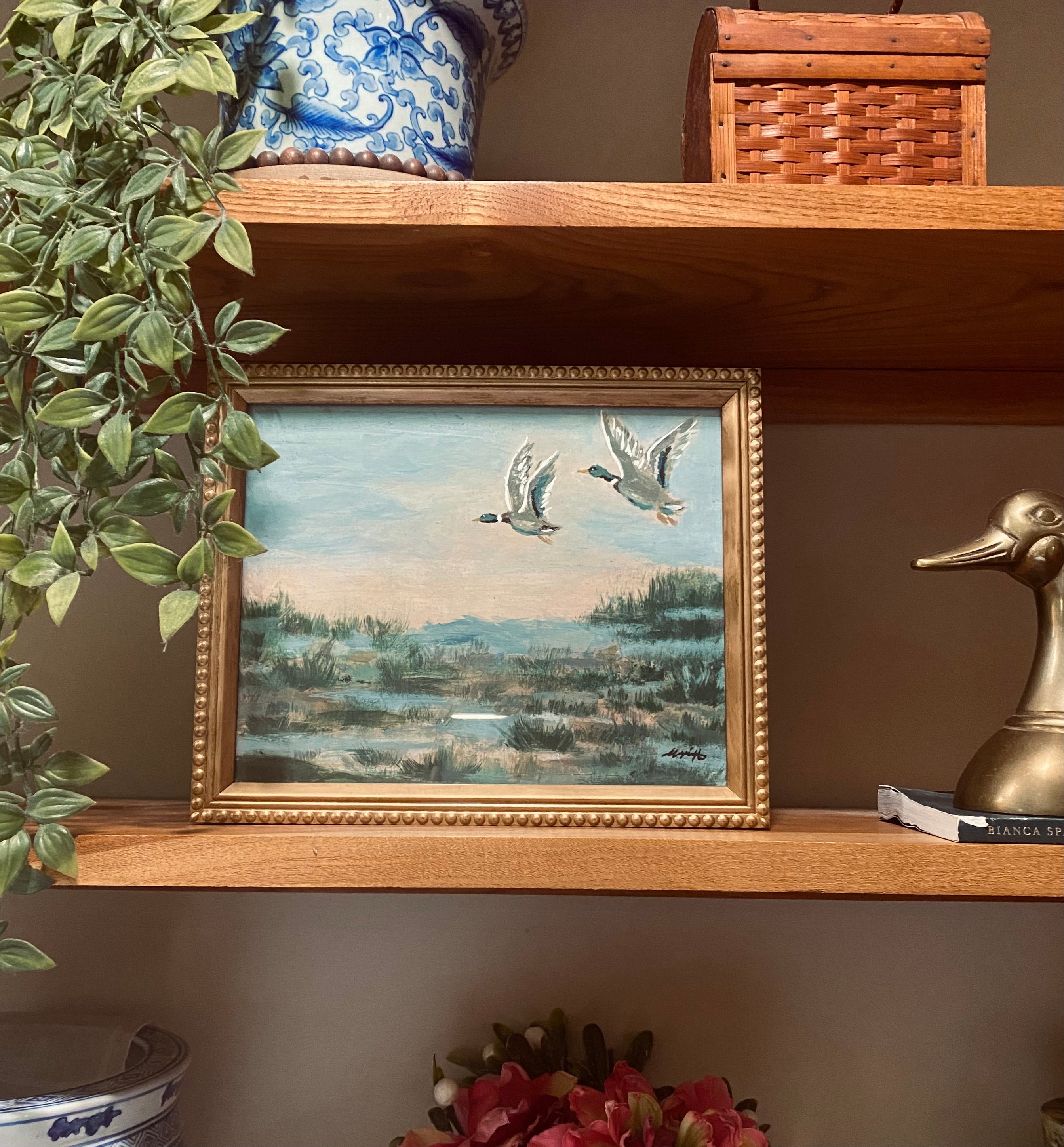Blue Wetlands | Original Framed Painting